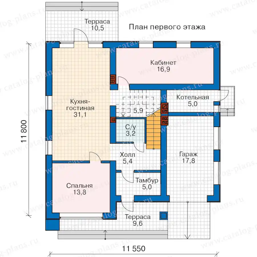 62-07DA - план первого этажа