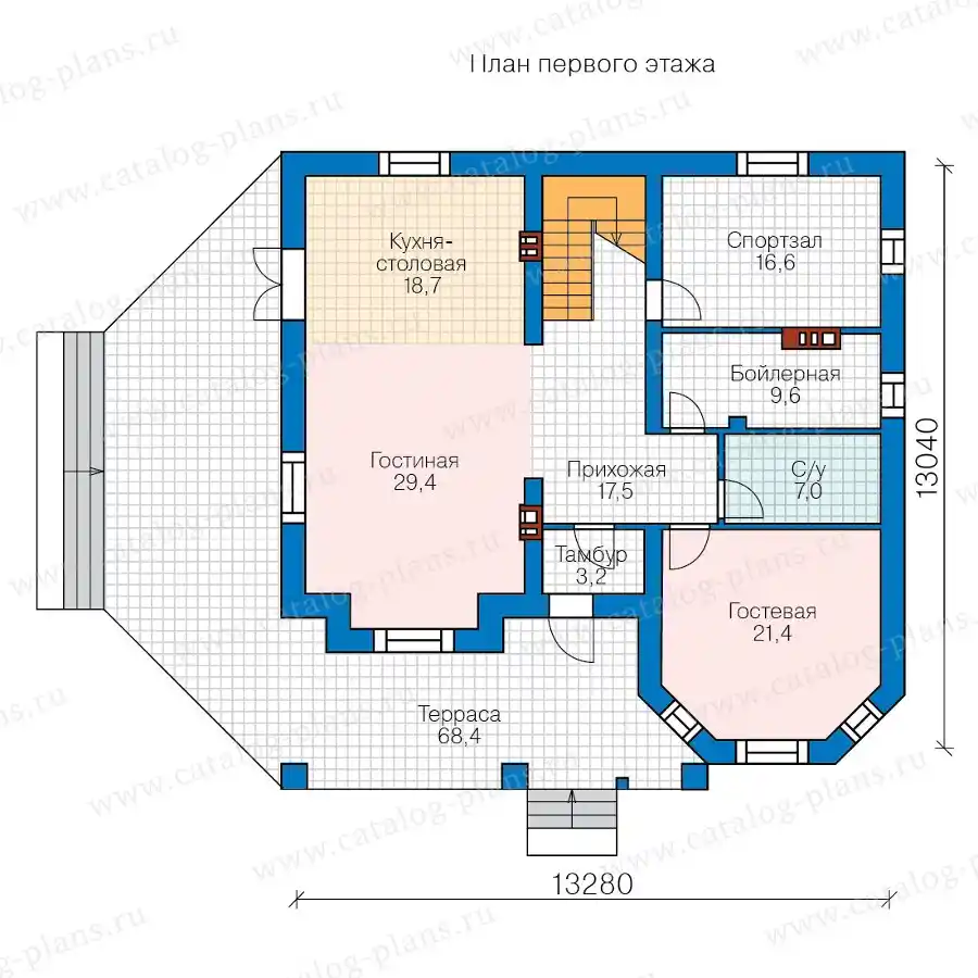 40-11N - план первого этажа