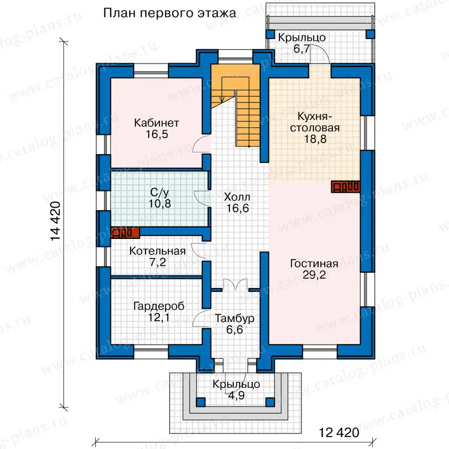 58-66HBK1L - план первого этажа