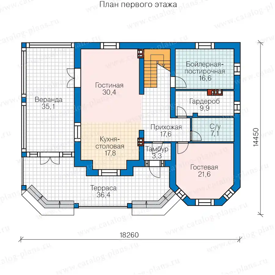 40-11HL - план первого этажа