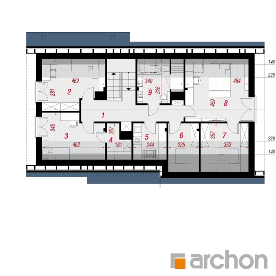 Изображение мансарды план