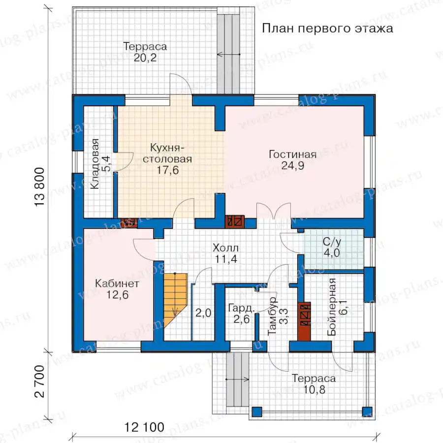 57-50D - план первого этажа