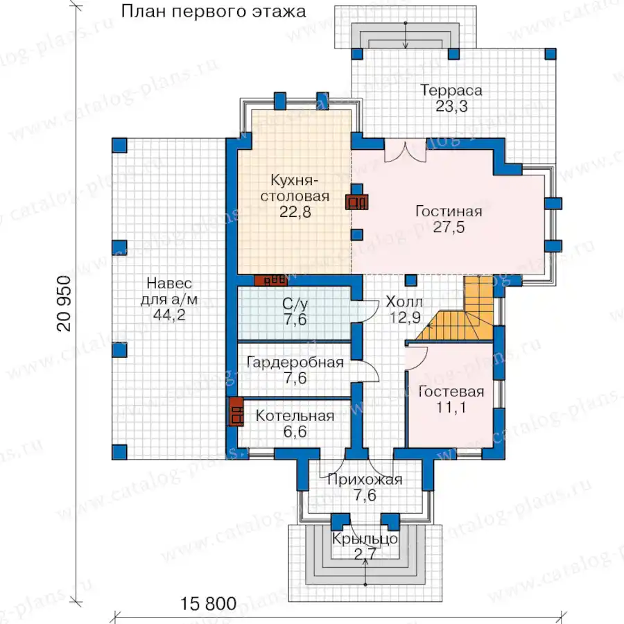 58-87Z - план первого этажа