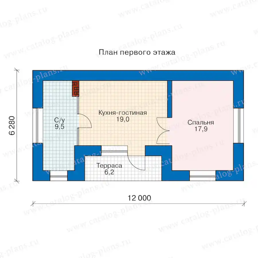 91-96L - план первого этажа