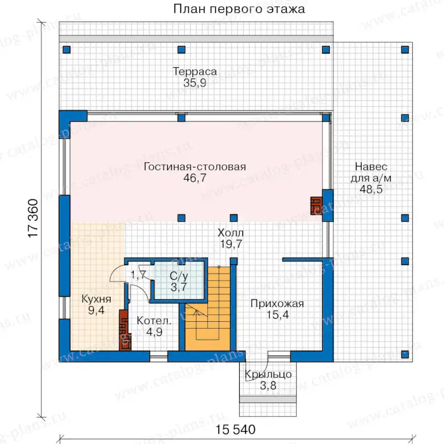 62-71BSE - план первого этажа