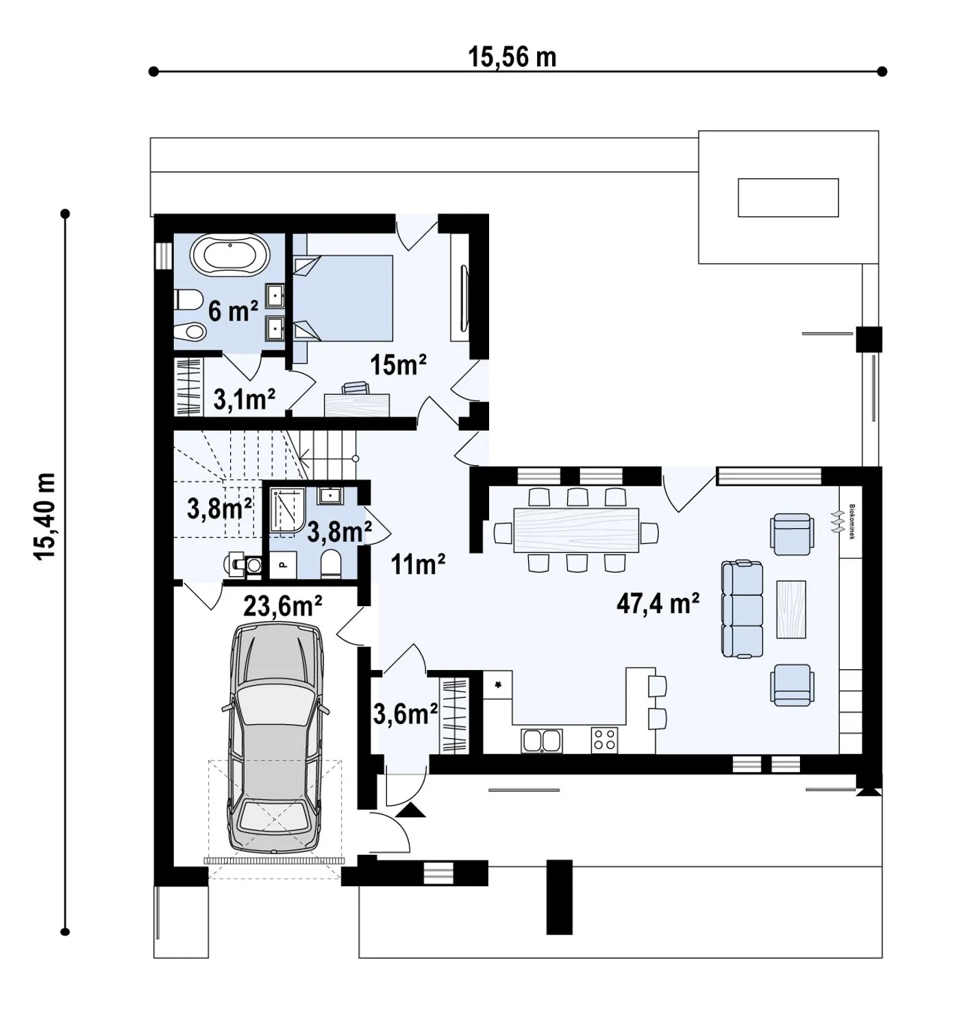 Z457 D PL - план первого этажа