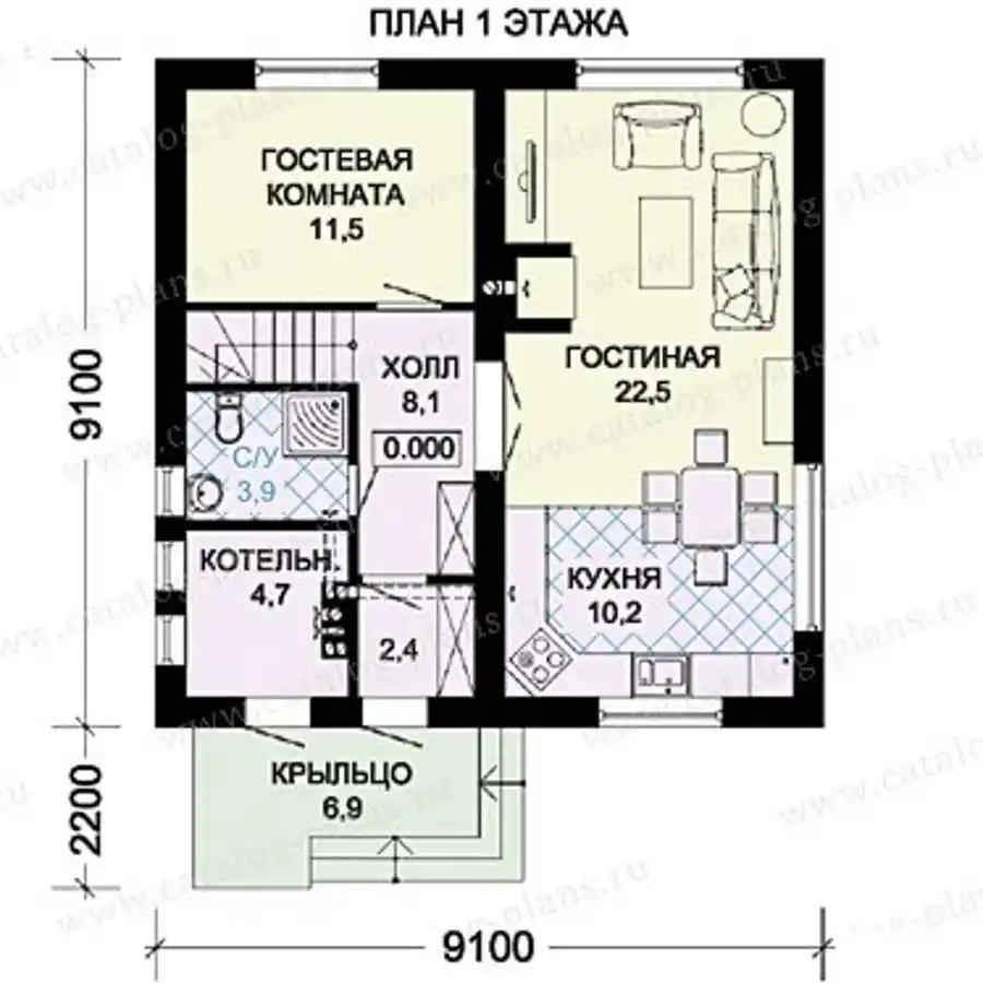 60-32 - план первого этажа