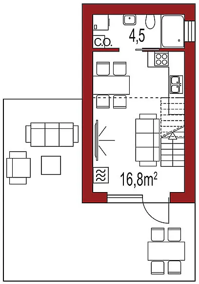 WRD2698 - план первого этажа