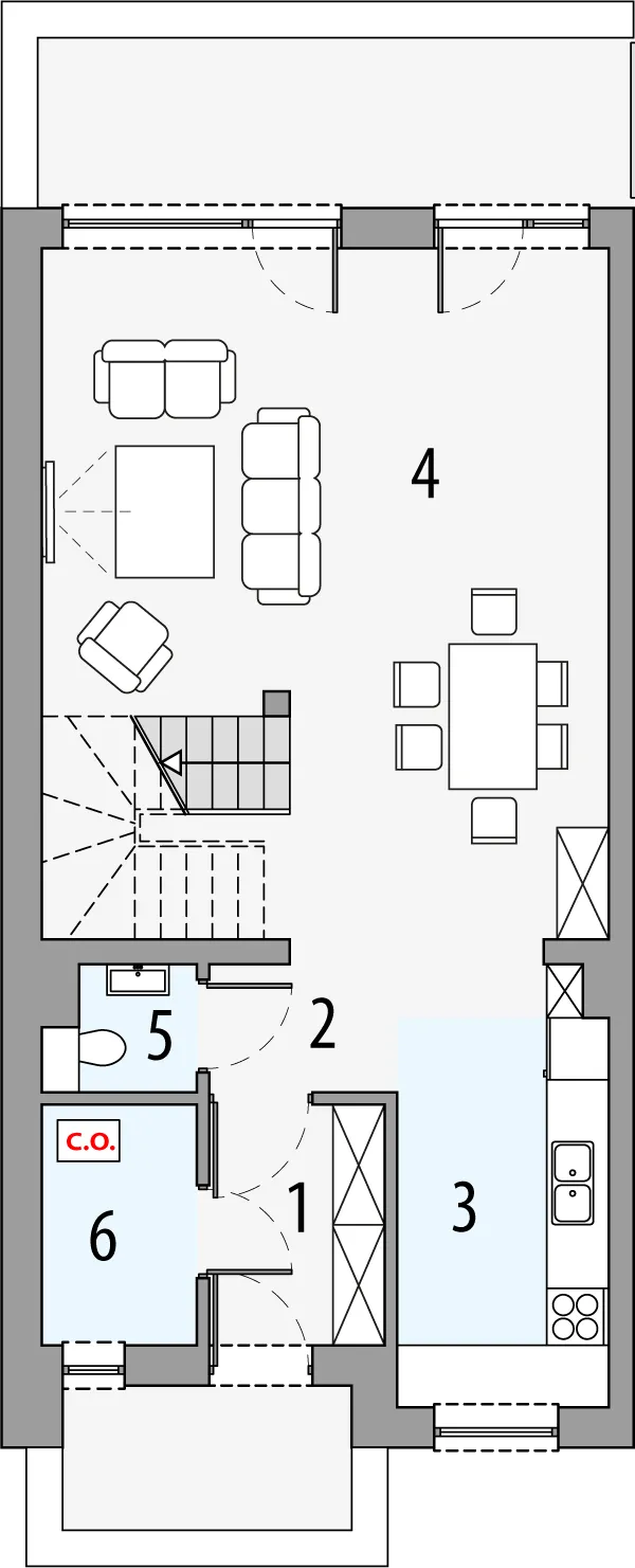 WRD3168 - план первого этажа