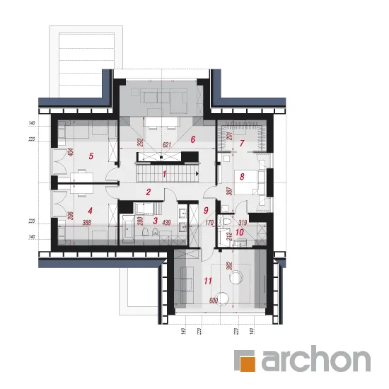 Изображение мансарды план