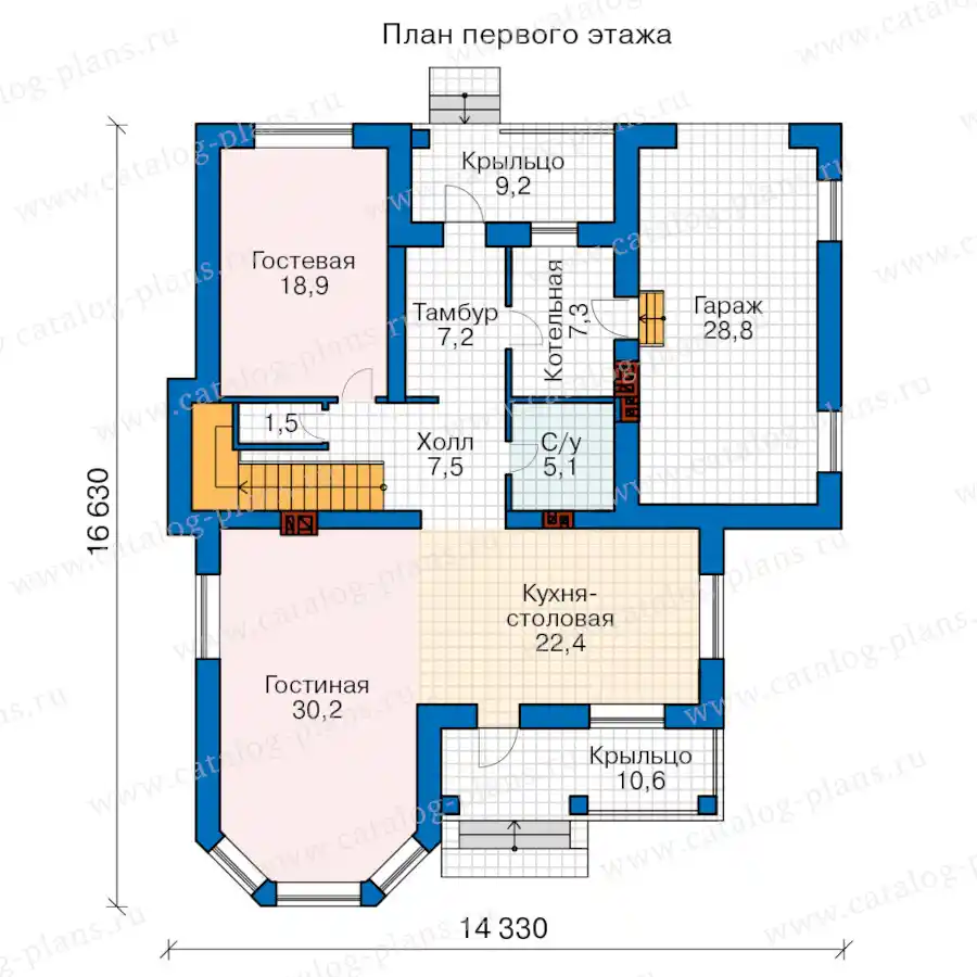 45-10D - план первого этажа