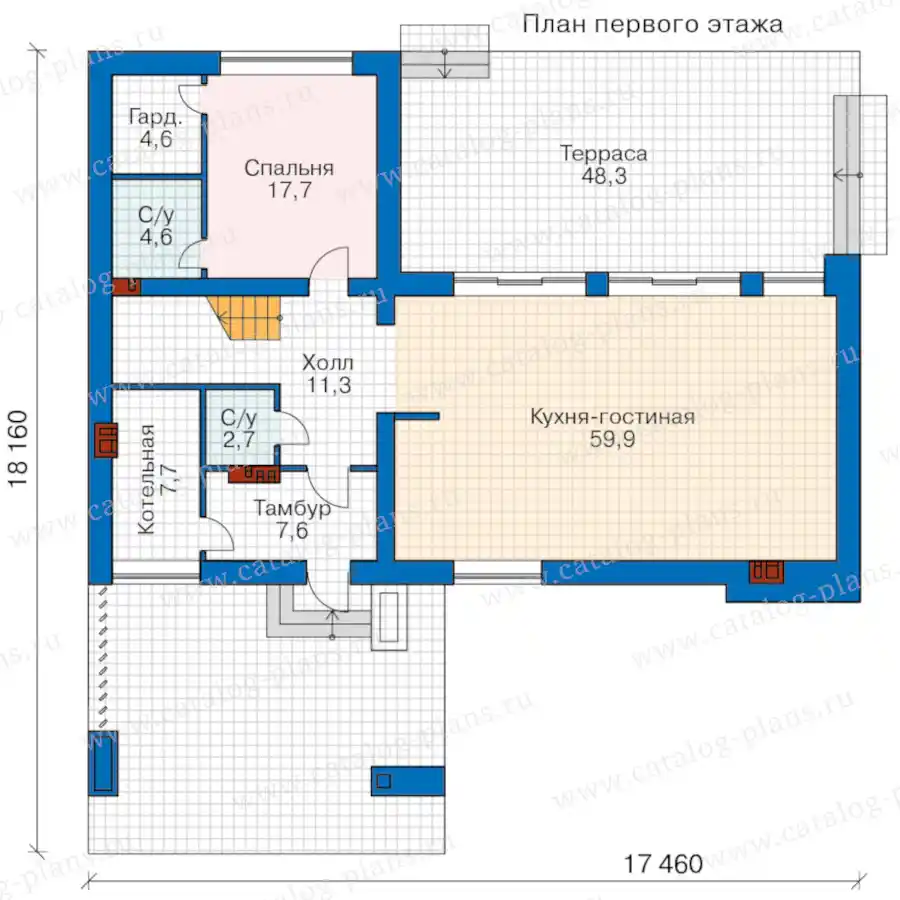 62-65MKB - план первого этажа