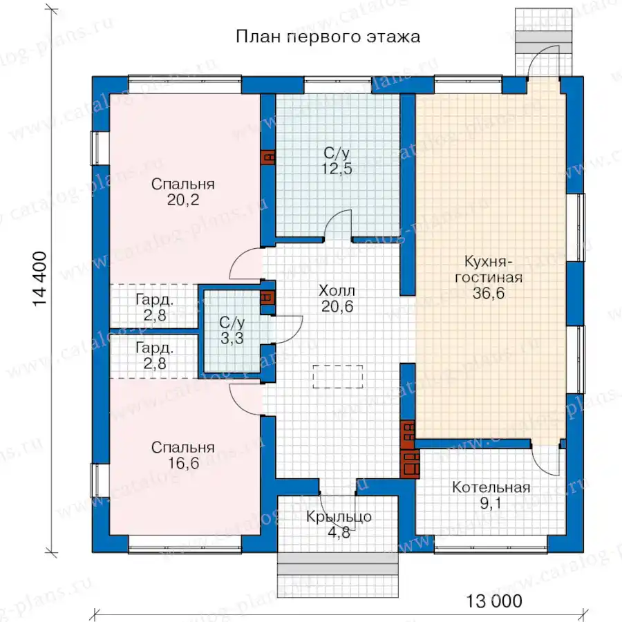 63-61B - план первого этажа