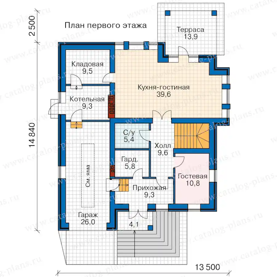 58-87AFK1L - план первого этажа