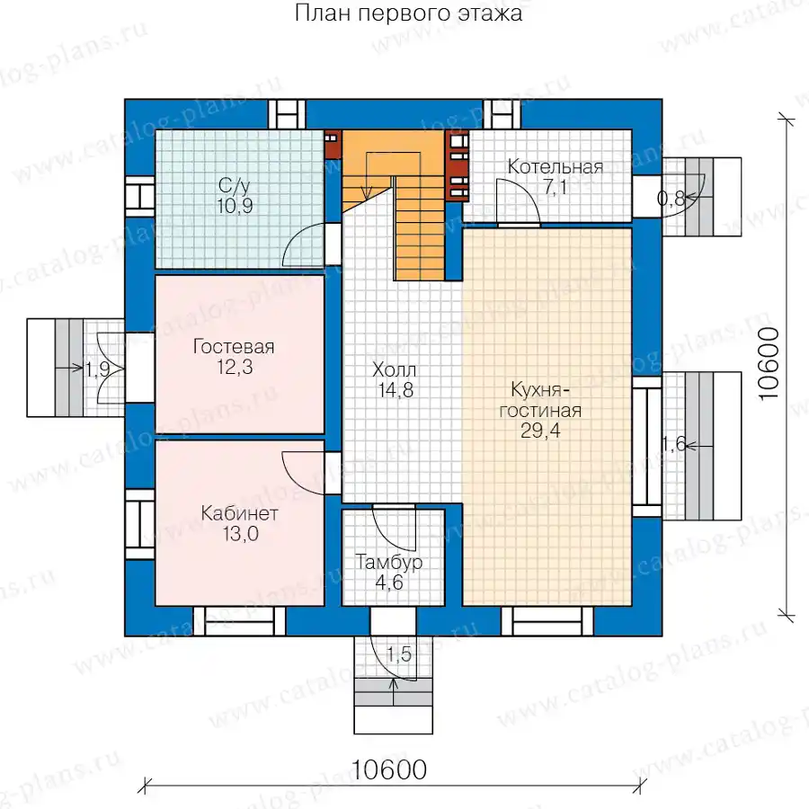 40-98AL - план первого этажа