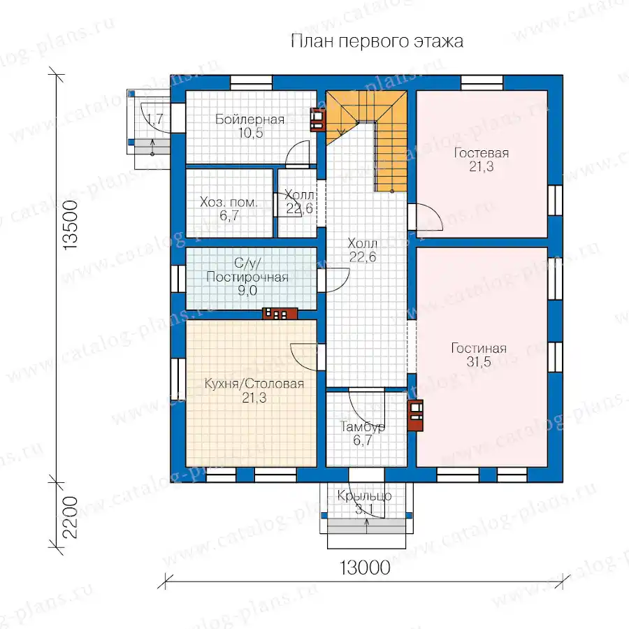 58-41BL - план первого этажа