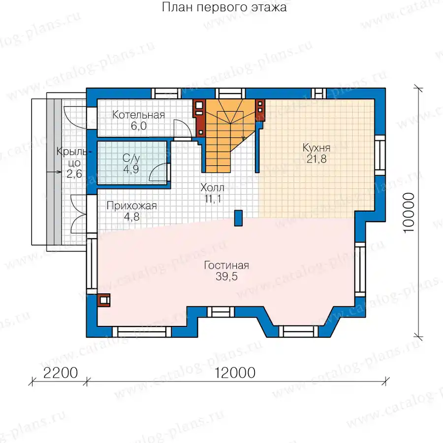 62-90A - план первого этажа