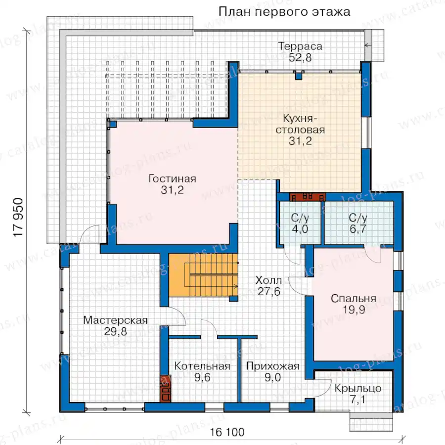 62-50F - план первого этажа