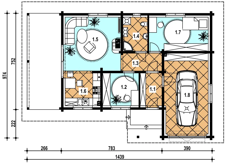 Изображение первого этажа план