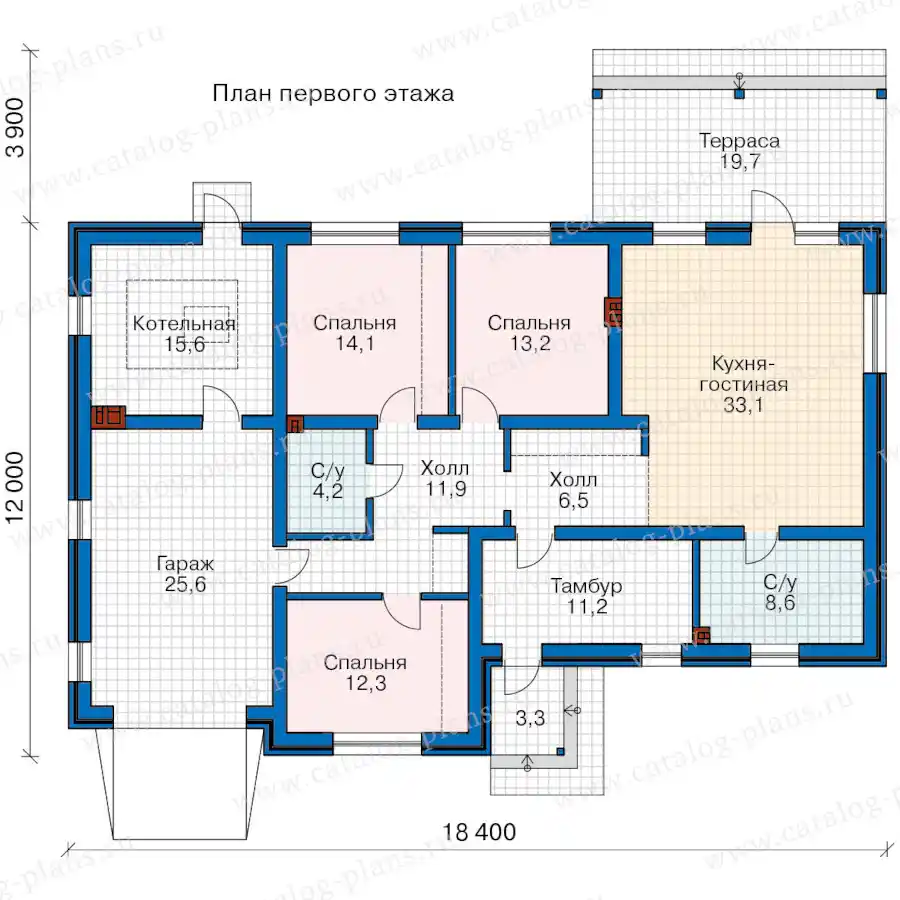 58-70NAL - план первого этажа