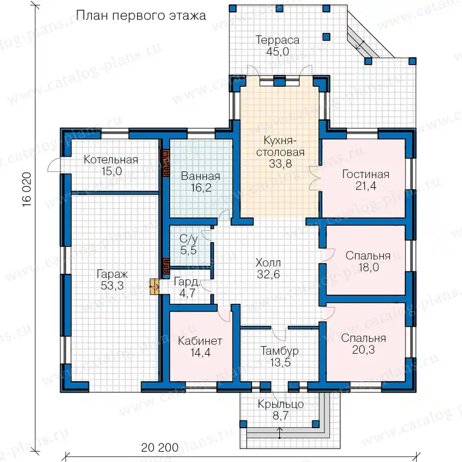 62-22DL - план первого этажа