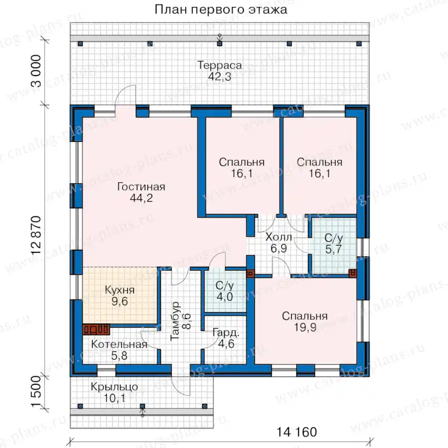 58-70FG2L - план первого этажа