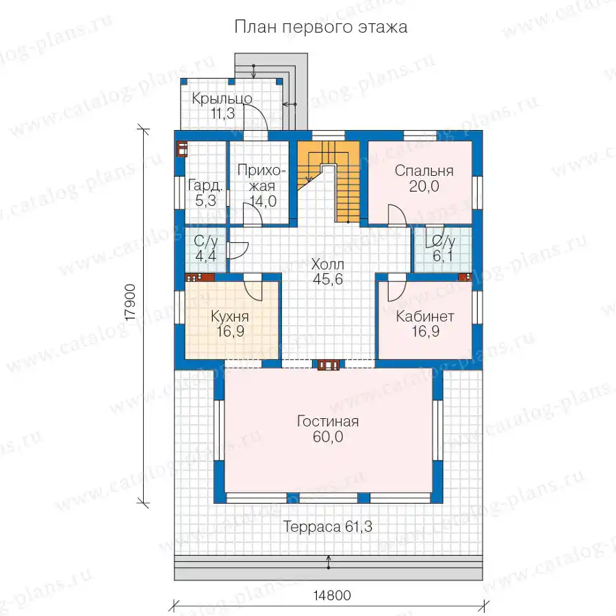 63-08B - план первого этажа