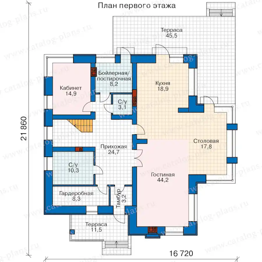 48-24W - план первого этажа