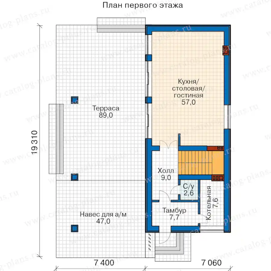 62-68M - план первого этажа