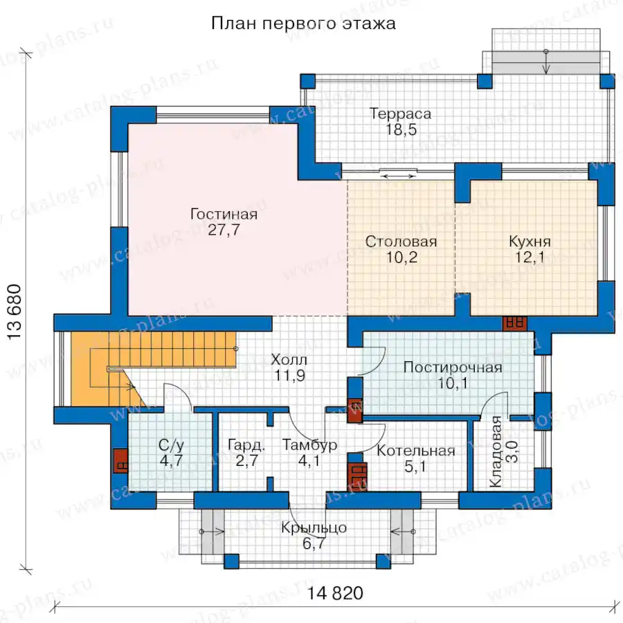 45-51AFG - план первого этажа