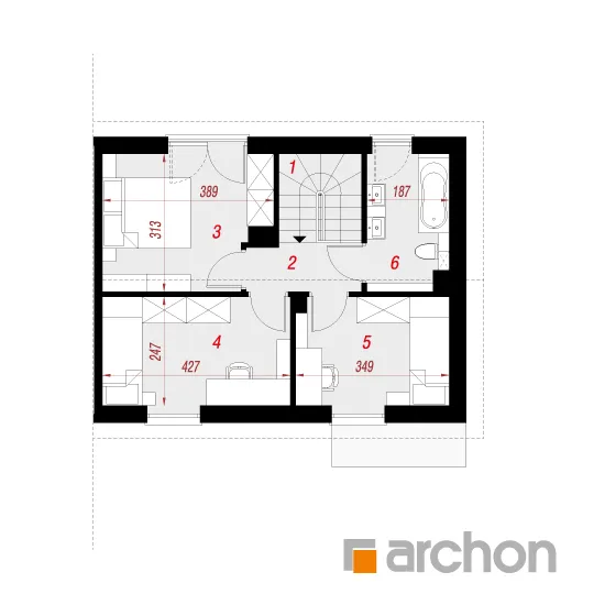 Изображение мансарды план