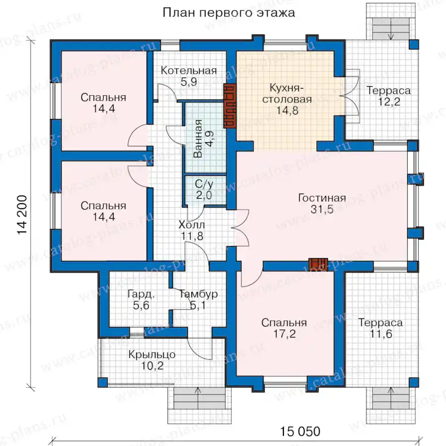 62-03B - план первого этажа