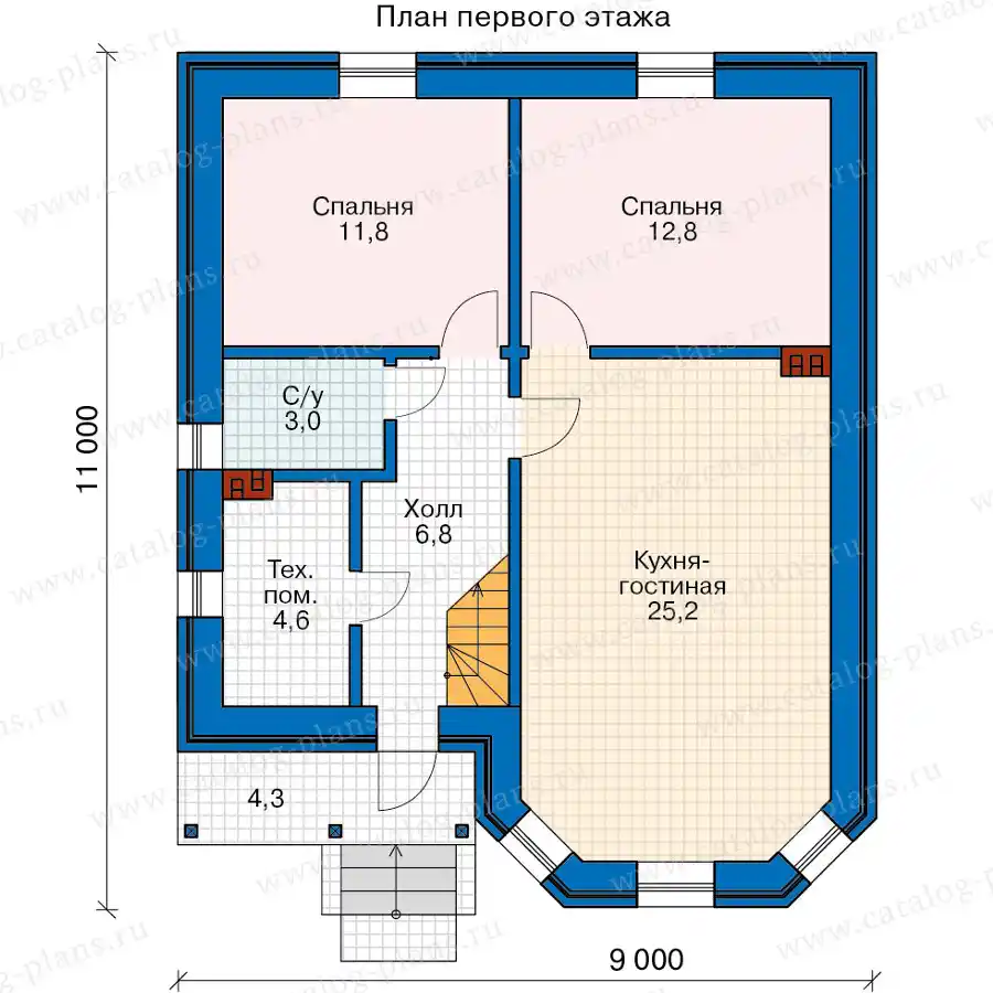 13-59FBK1L - план первого этажа