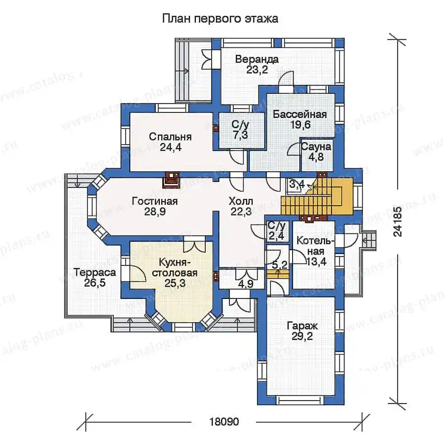 33-88 - план первого этажа