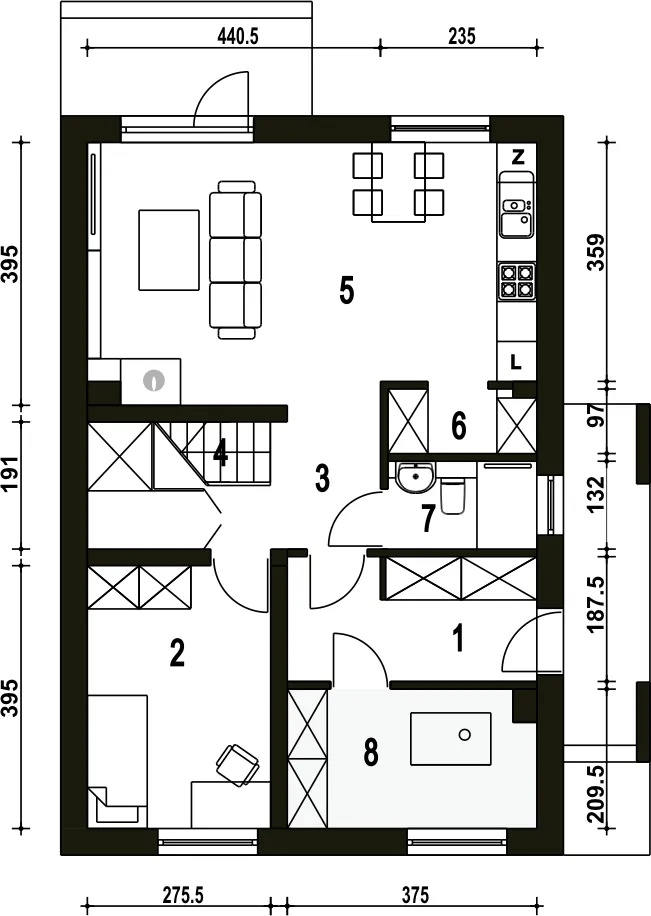 WRF1910 - план первого этажа