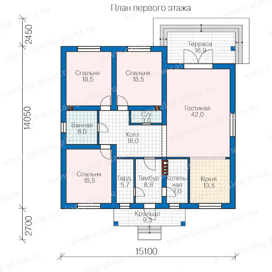 62-39D - план первого этажа