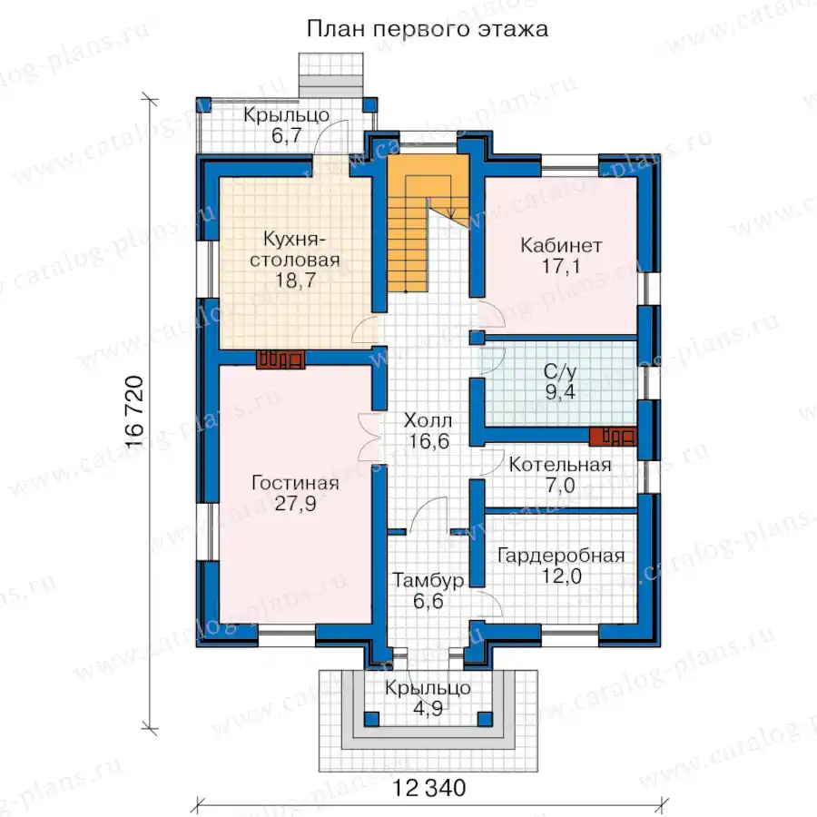 58-66HBAL - план первого этажа