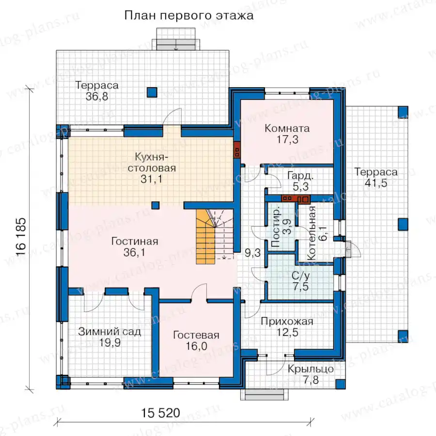 46-13AK1L - план первого этажа