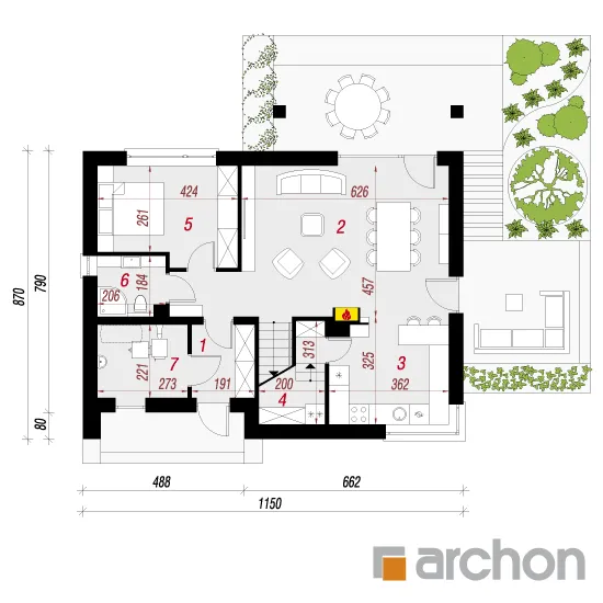Изображение первого этажа план