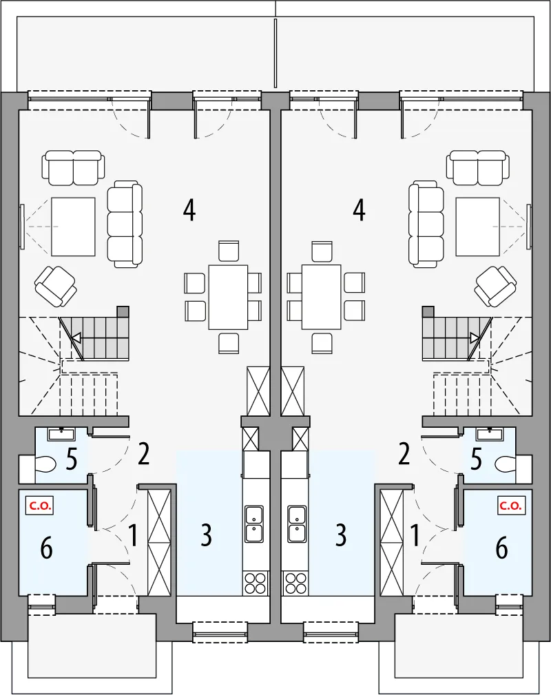 WRD3068 - план первого этажа