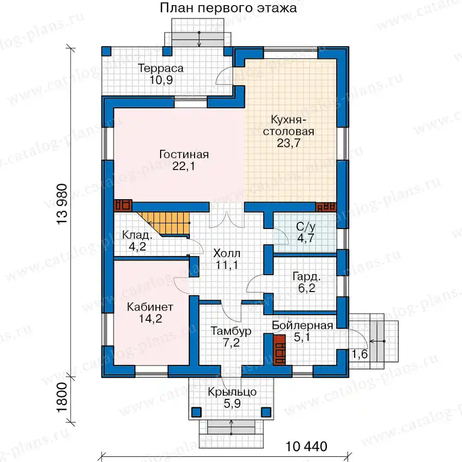 57-62AE - план первого этажа