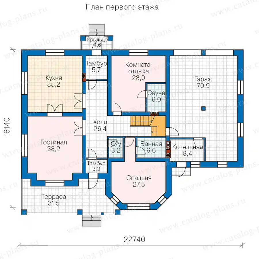 58-48BL - план первого этажа