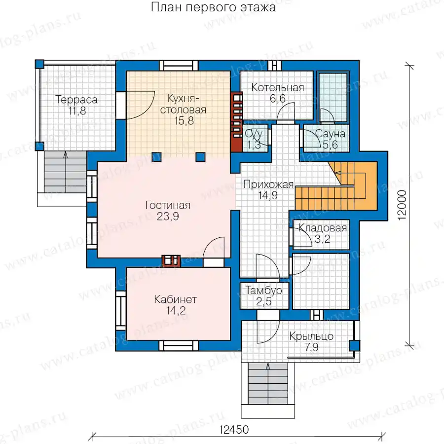 58-49BL - план первого этажа