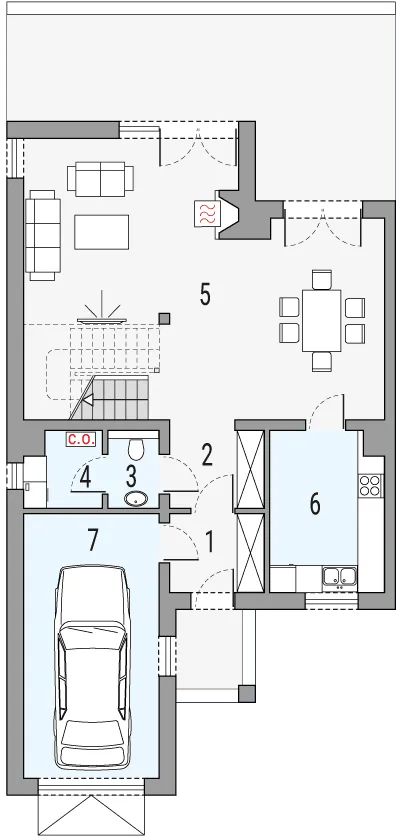 WRD3108 - план первого этажа