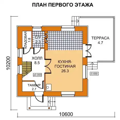 59-38 - план первого этажа