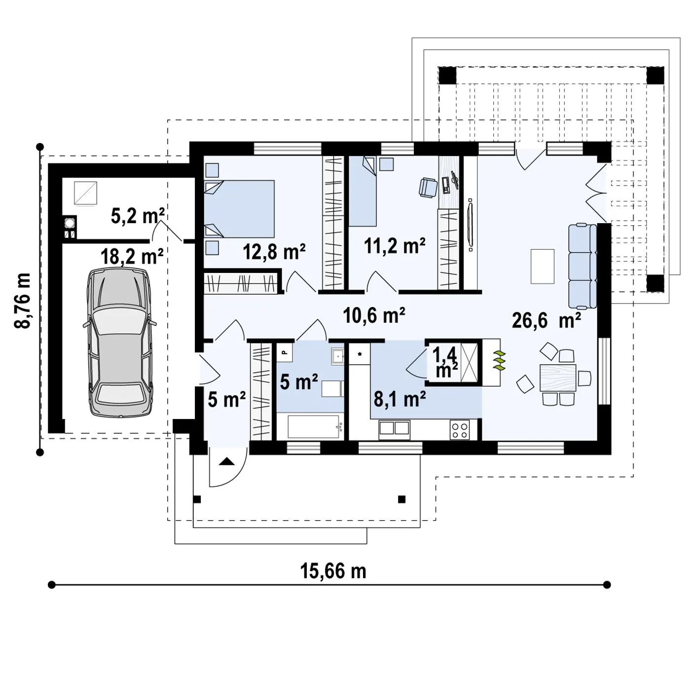 Z259 PL - план первого этажа