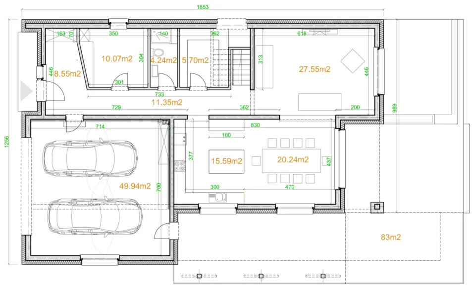 Изображение первого этажа план