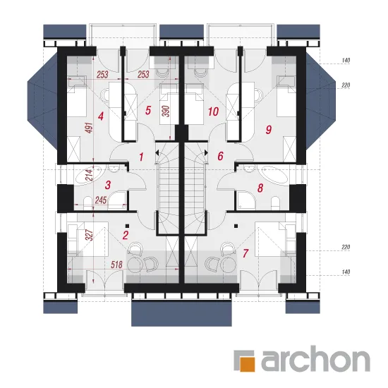 Изображение мансарды план