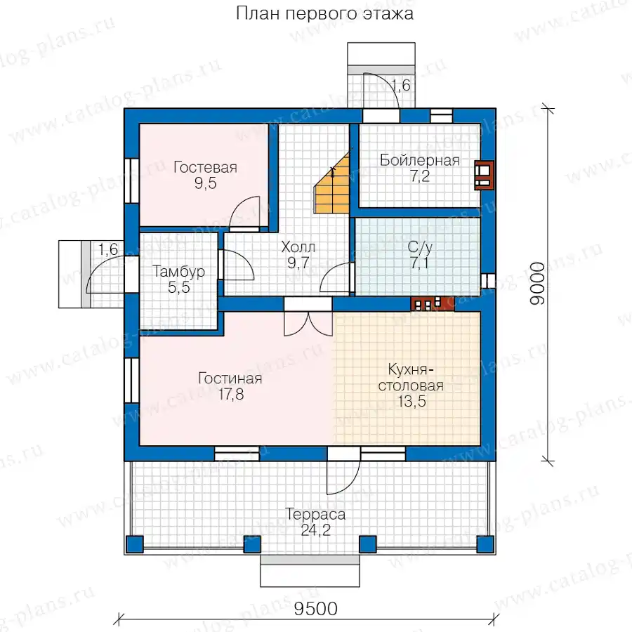 40-04Q - план первого этажа