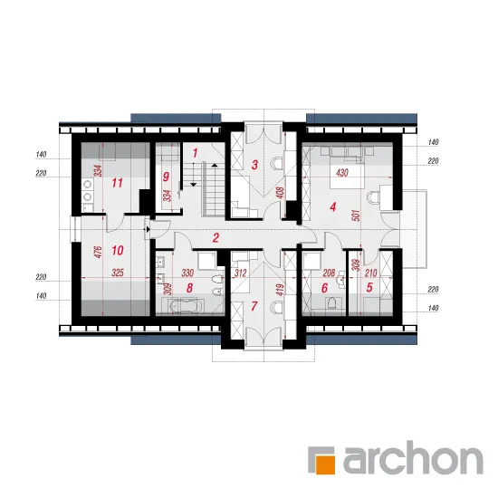 Изображение мансарды план